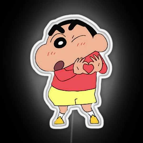 Shinchan Happy RGB Neon Sign