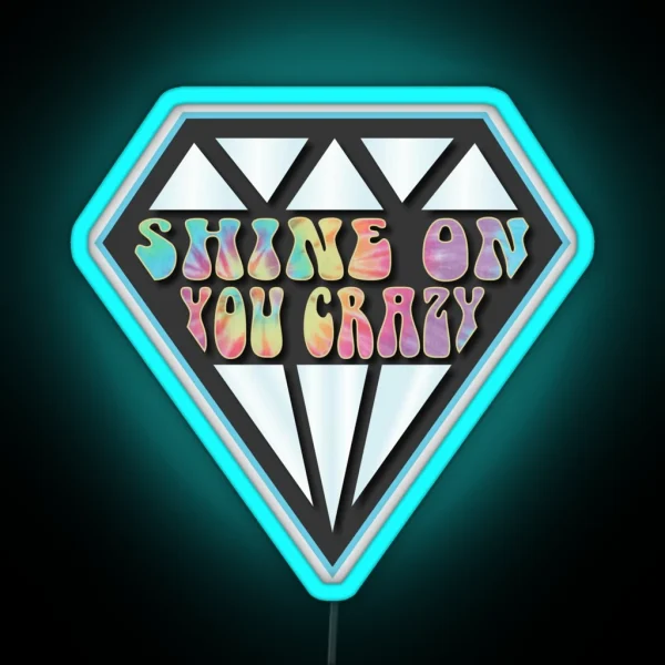 Shine On You Crazy Diamond Pink Floyd RGB Neon Sign