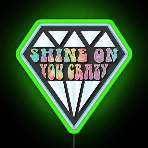 Shine On You Crazy Diamond Pink Floyd RGB Neon Sign