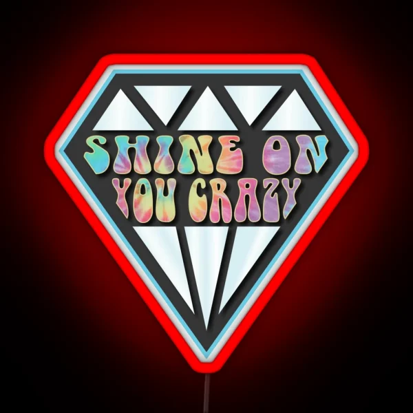 Shine On You Crazy Diamond Pink Floyd RGB Neon Sign