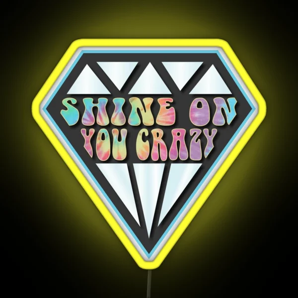 Shine On You Crazy Diamond Pink Floyd RGB Neon Sign