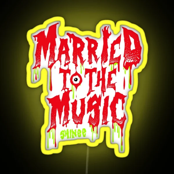 SHINEE Married To The Music RGB Neon Sign