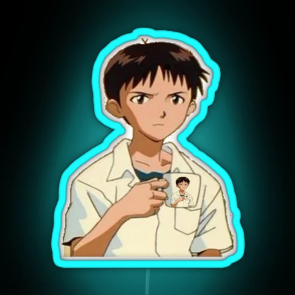 Shinji Holding Shinji Holding Shinji Holding Shinji RGB Neon Sign