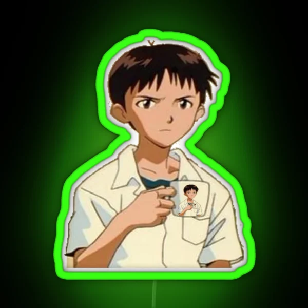 Shinji Holding Shinji Holding Shinji Holding Shinji RGB Neon Sign