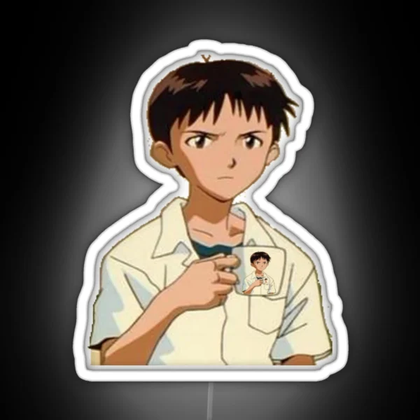 Shinji Holding Shinji Holding Shinji Holding Shinji RGB Neon Sign