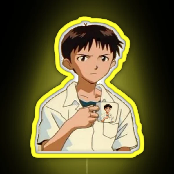 Shinji Holding Shinji Holding Shinji Holding Shinji RGB Neon Sign