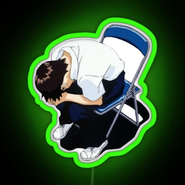 Shinji In Chair RGB Neon Sign