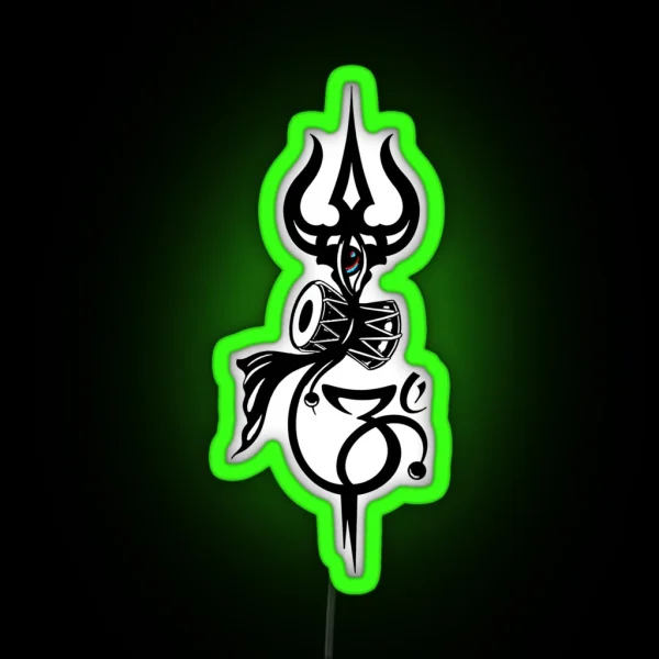 SHIVA TRIDENT RGB Neon Sign