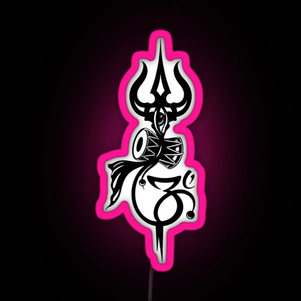 SHIVA TRIDENT RGB Neon Sign