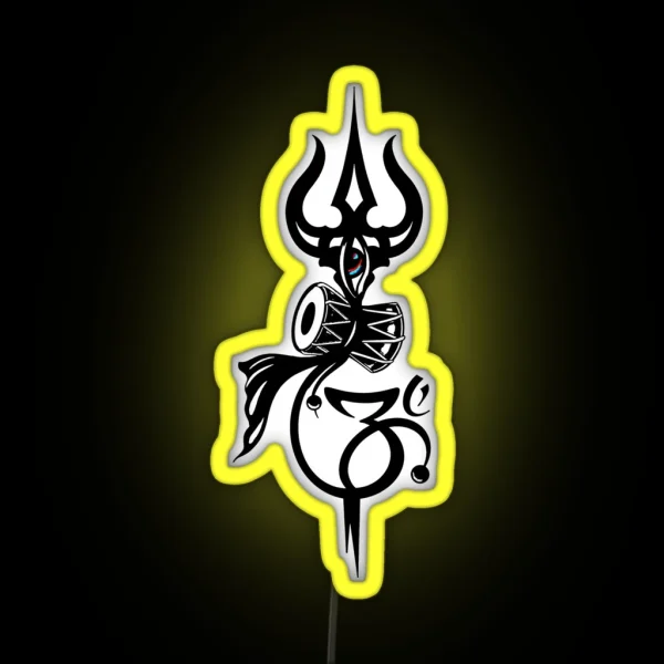 SHIVA TRIDENT RGB Neon Sign