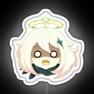 Shocked Paimon Face RGB Neon Sign