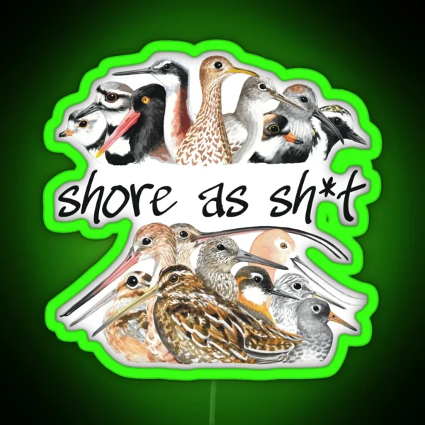 Shore As Sh T Shorebirds RGB Neon Sign