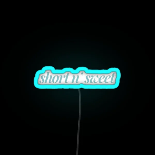 Short N Sweet Blue Sabrina Carpenter RGB Neon Sign