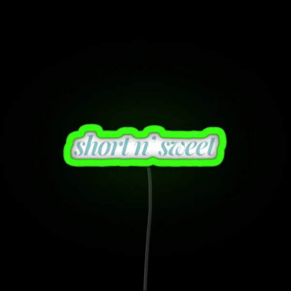 Short N Sweet Blue Sabrina Carpenter RGB Neon Sign