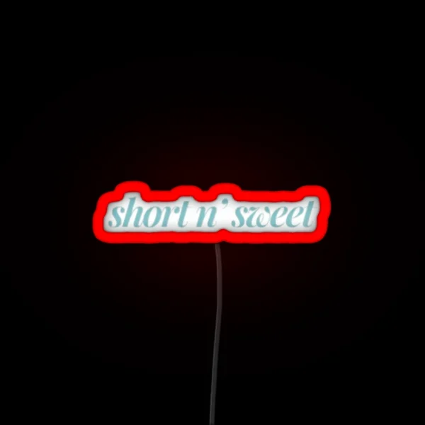 Short N Sweet Blue Sabrina Carpenter RGB Neon Sign