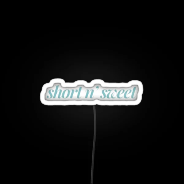 Short N Sweet Blue Sabrina Carpenter RGB Neon Sign