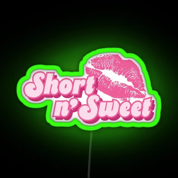 Short N Sweet Pink RGB Neon Sign