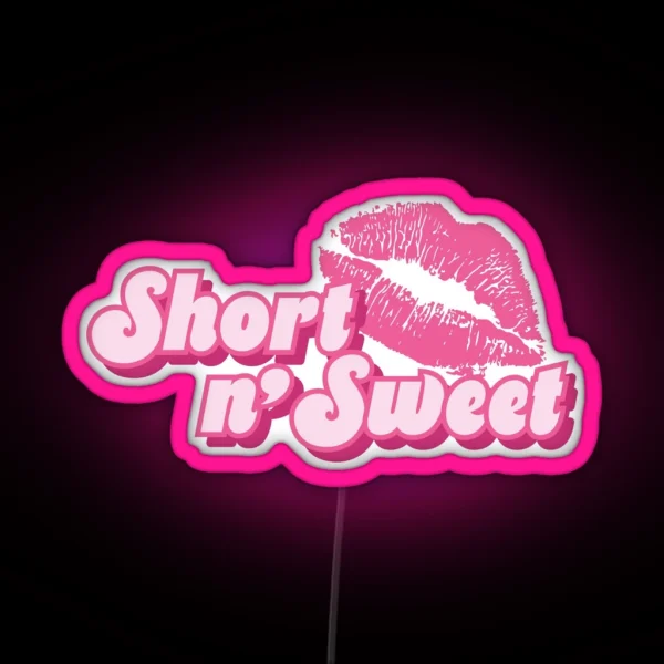 Short N Sweet Pink RGB Neon Sign
