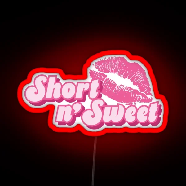 Short N Sweet Pink RGB Neon Sign
