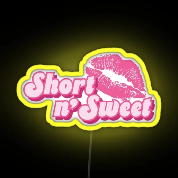 Short N Sweet Pink RGB Neon Sign