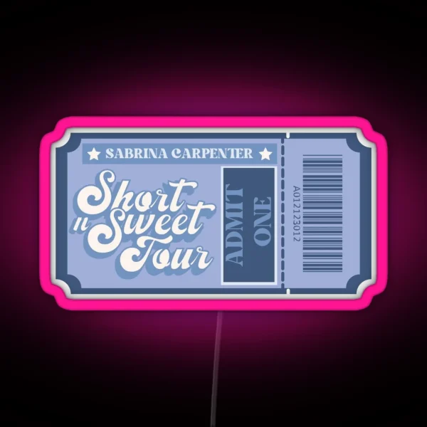 Short N Sweet Tour RGB Neon Sign