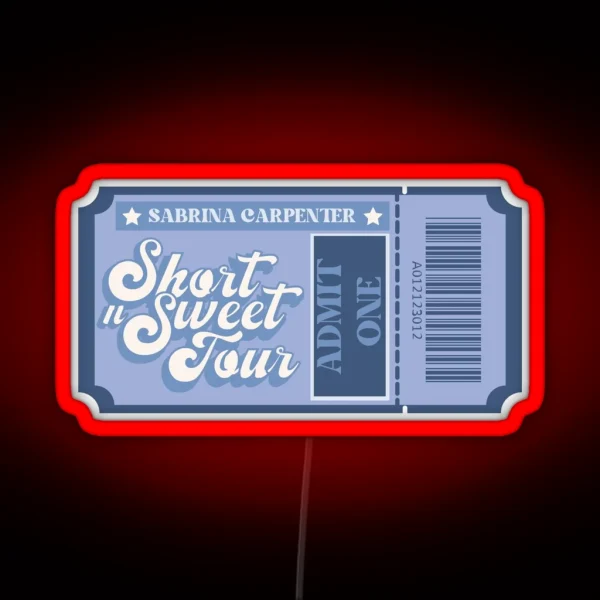 Short N Sweet Tour RGB Neon Sign