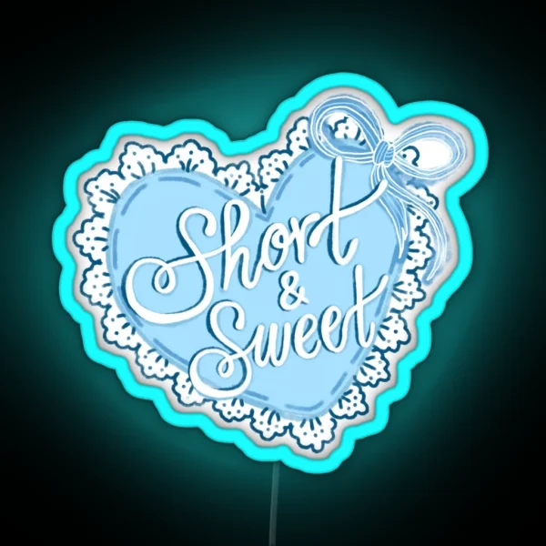 Short Sweet Heart RGB Neon Sign