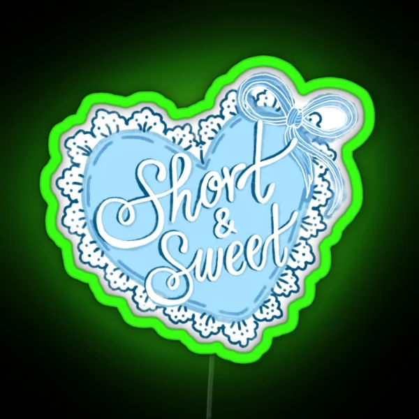 Short Sweet Heart RGB Neon Sign