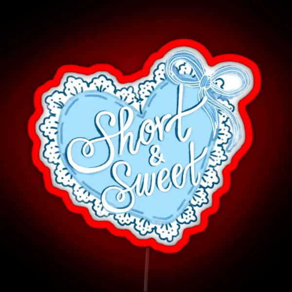 Short Sweet Heart RGB Neon Sign