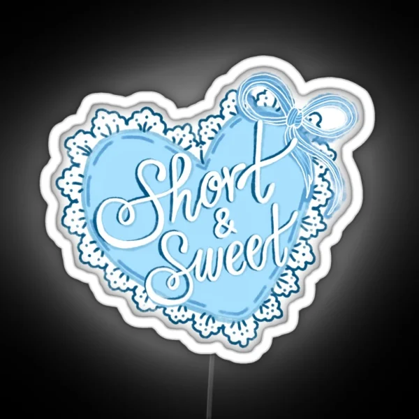 Short Sweet Heart RGB Neon Sign