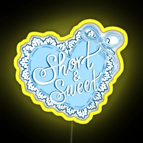 Short Sweet Heart RGB Neon Sign