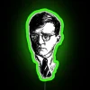 Classical Music Inspired Shostakovich Drawing in Bright Black Neon Light
