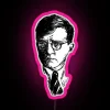 RGB LED Canvas Art Displaying Classic Shostakovich Composition at Night