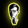Shostakovich music art neon sign with RGB LED glow accents