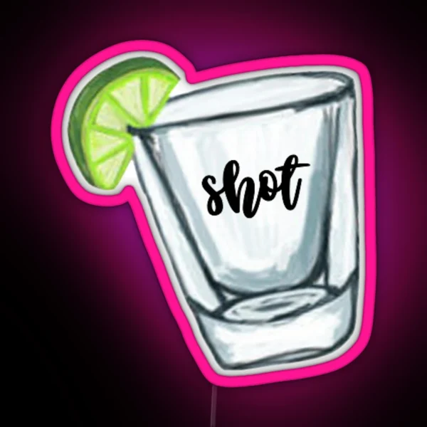 Shot Glass RGB Neon Sign