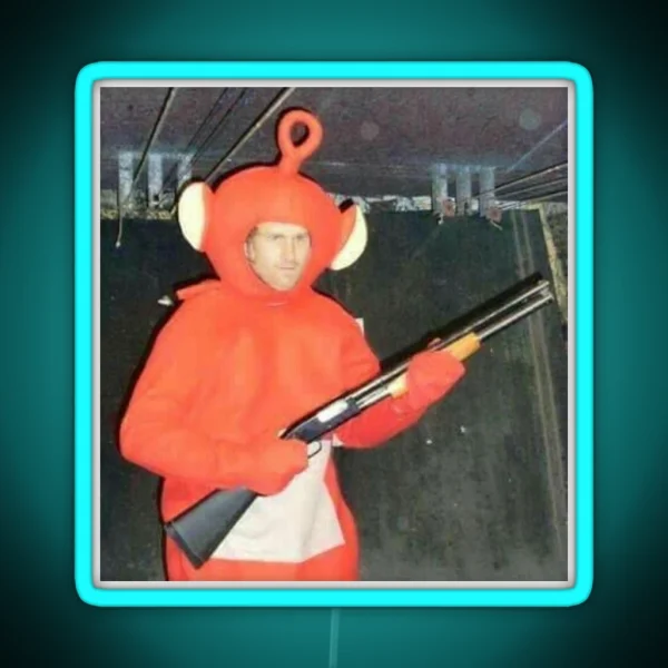 Shotgun Teletubby RGB Neon Sign