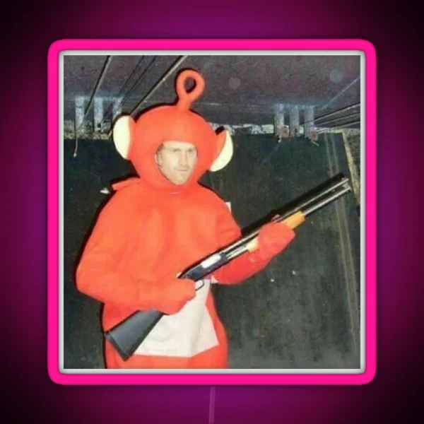 Shotgun Teletubby RGB Neon Sign