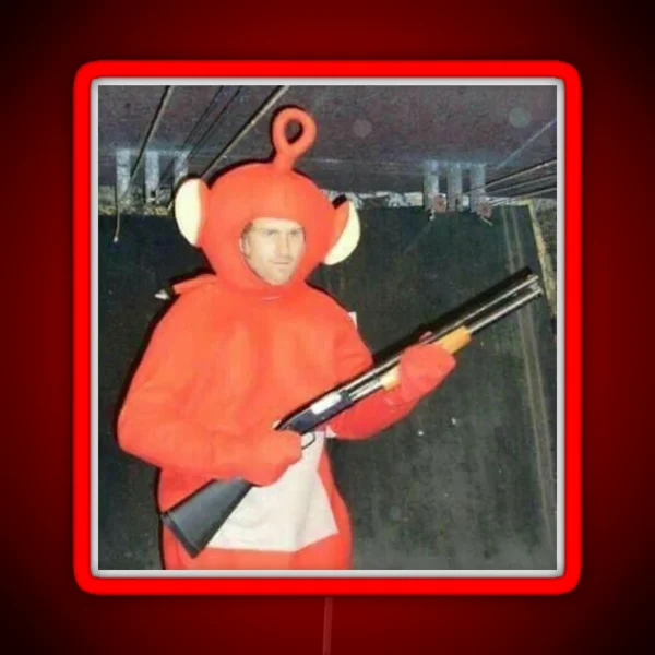Shotgun Teletubby RGB Neon Sign
