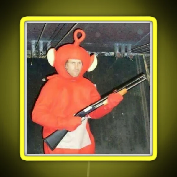 Shotgun Teletubby RGB Neon Sign