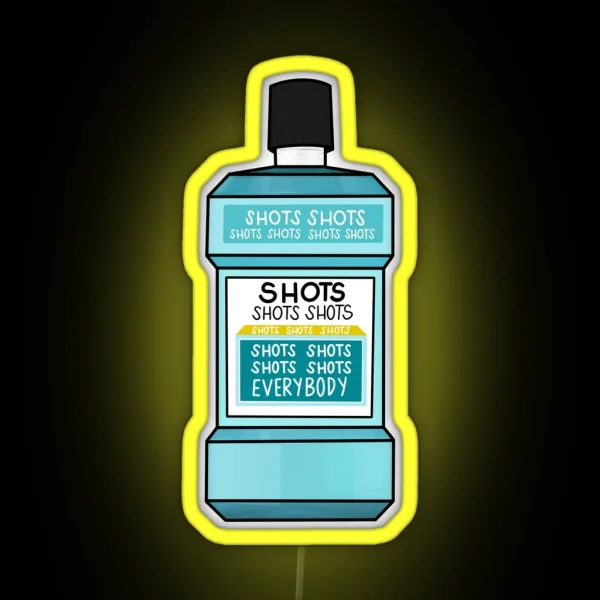 Shots Shots Shots Shots Shots Shots RGB Neon Sign