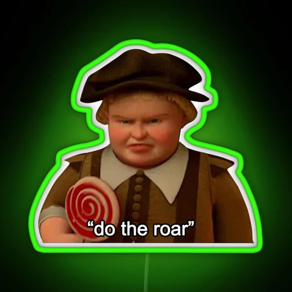 Shrek Do The Roar RGB Neon Sign