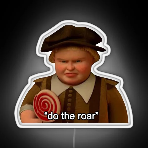 Shrek Do The Roar RGB Neon Sign