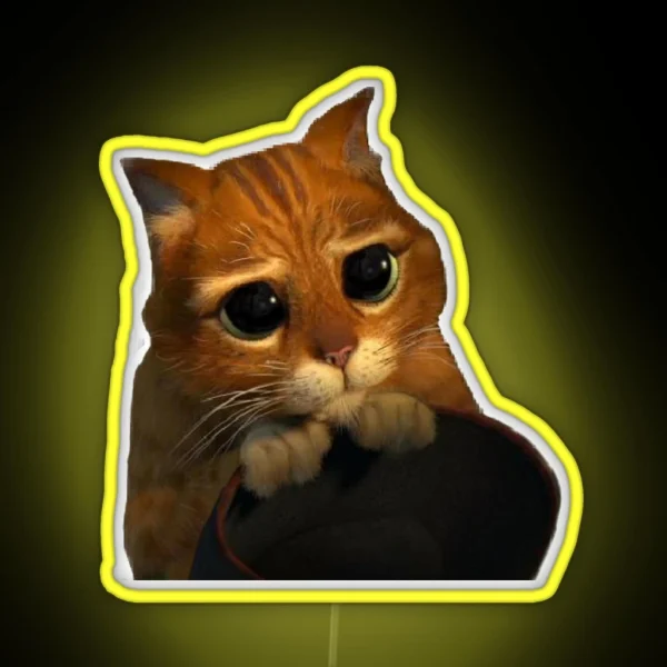 Shrek Puss In Boots RGB Neon Sign