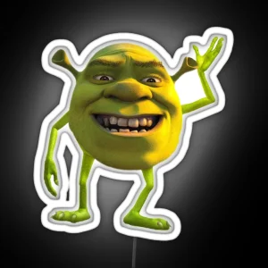 Shrek Wazowski RGB Neon Sign