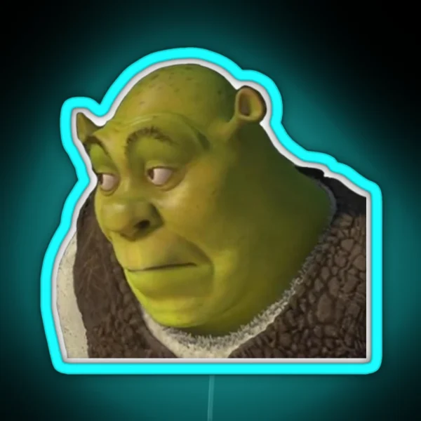 Shrek Yikes Face RGB Neon Sign