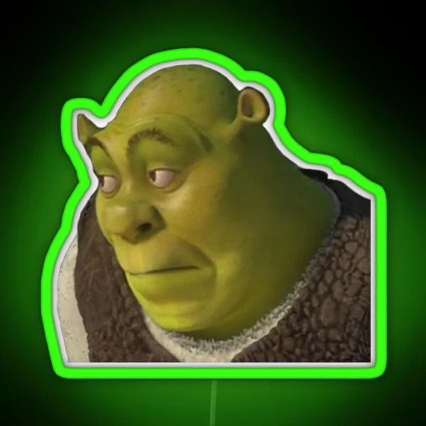 Shrek Yikes Face RGB Neon Sign