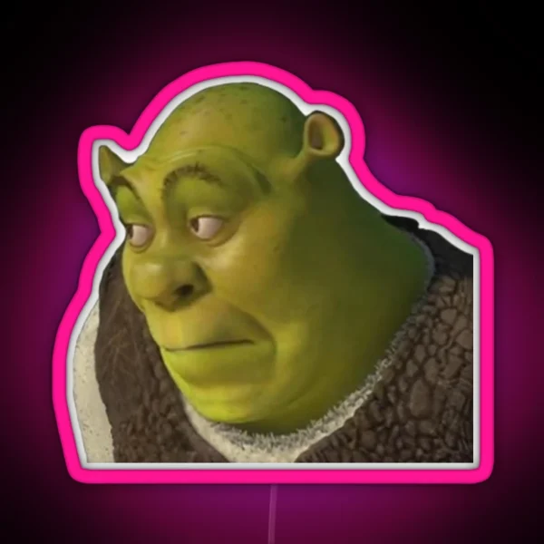 Shrek Yikes Face RGB Neon Sign
