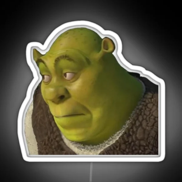 Shrek Yikes Face RGB Neon Sign