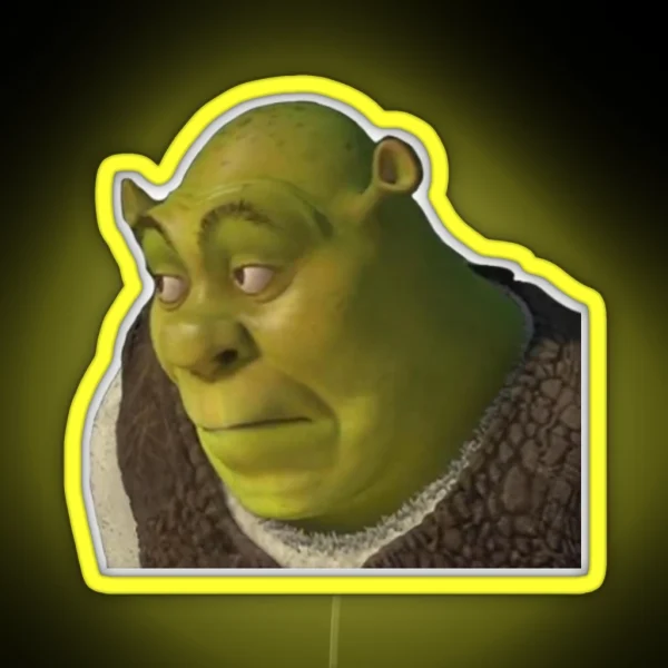 Shrek Yikes Face RGB Neon Sign