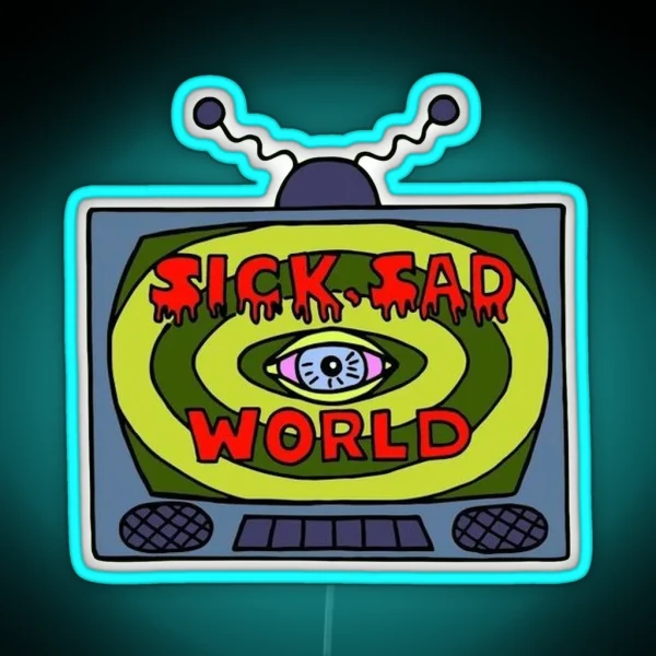 Sick Sad World RGB Neon Sign